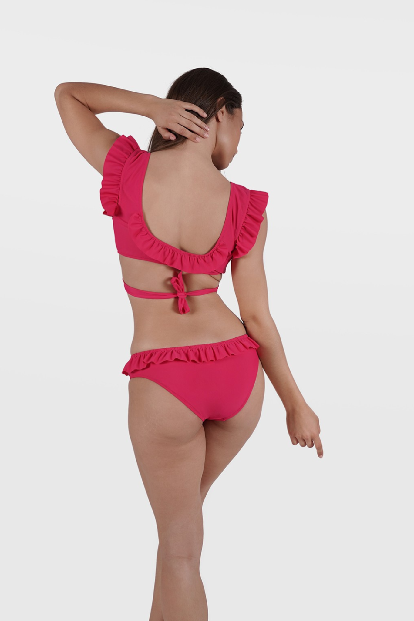 luz-collections-melissandre-bas-de-bikini-taille-basse-volant-rose-fond-doubl-up image 4