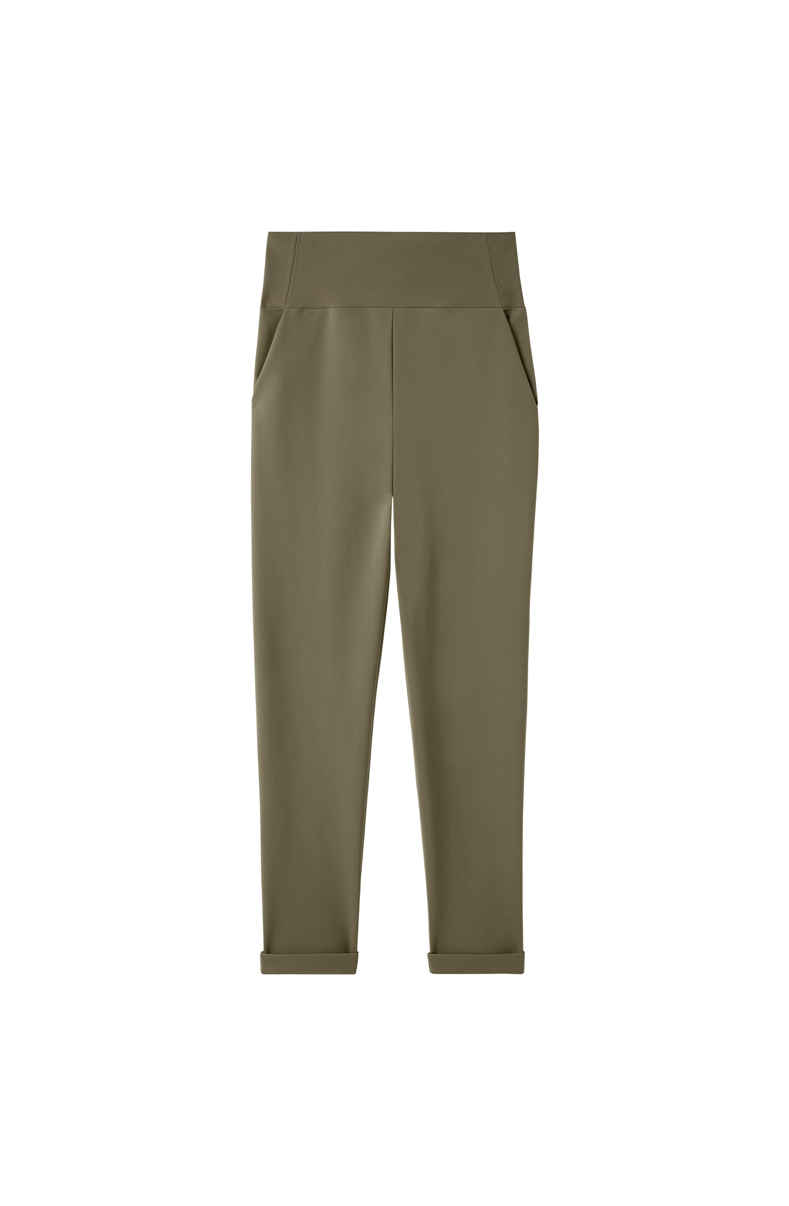pain-de-sucre-jazzi-pantalon-slim-taille-haute-bonded-lichen image 5