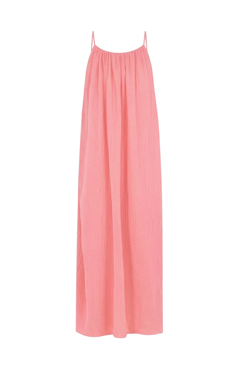 anja-paris-la-robe-dos-nu-rose-sorbet-robe-en-gaze-de-coton image 2