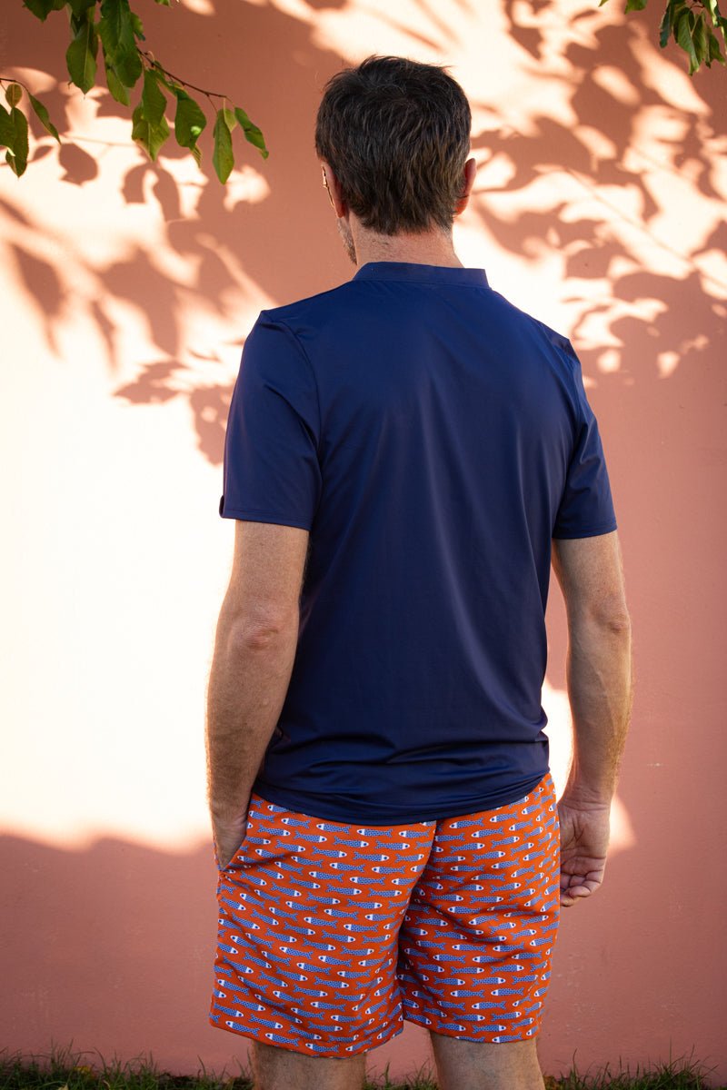 les-ultraviolettes-hawa-bleu-marine-tee-shirt-homme-anti-uv-manches-courtes image 2