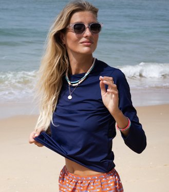 les-ultraviolettes-anglet-t-shirt-anti-uv-manches-longues-femme-bleu-marine image 1