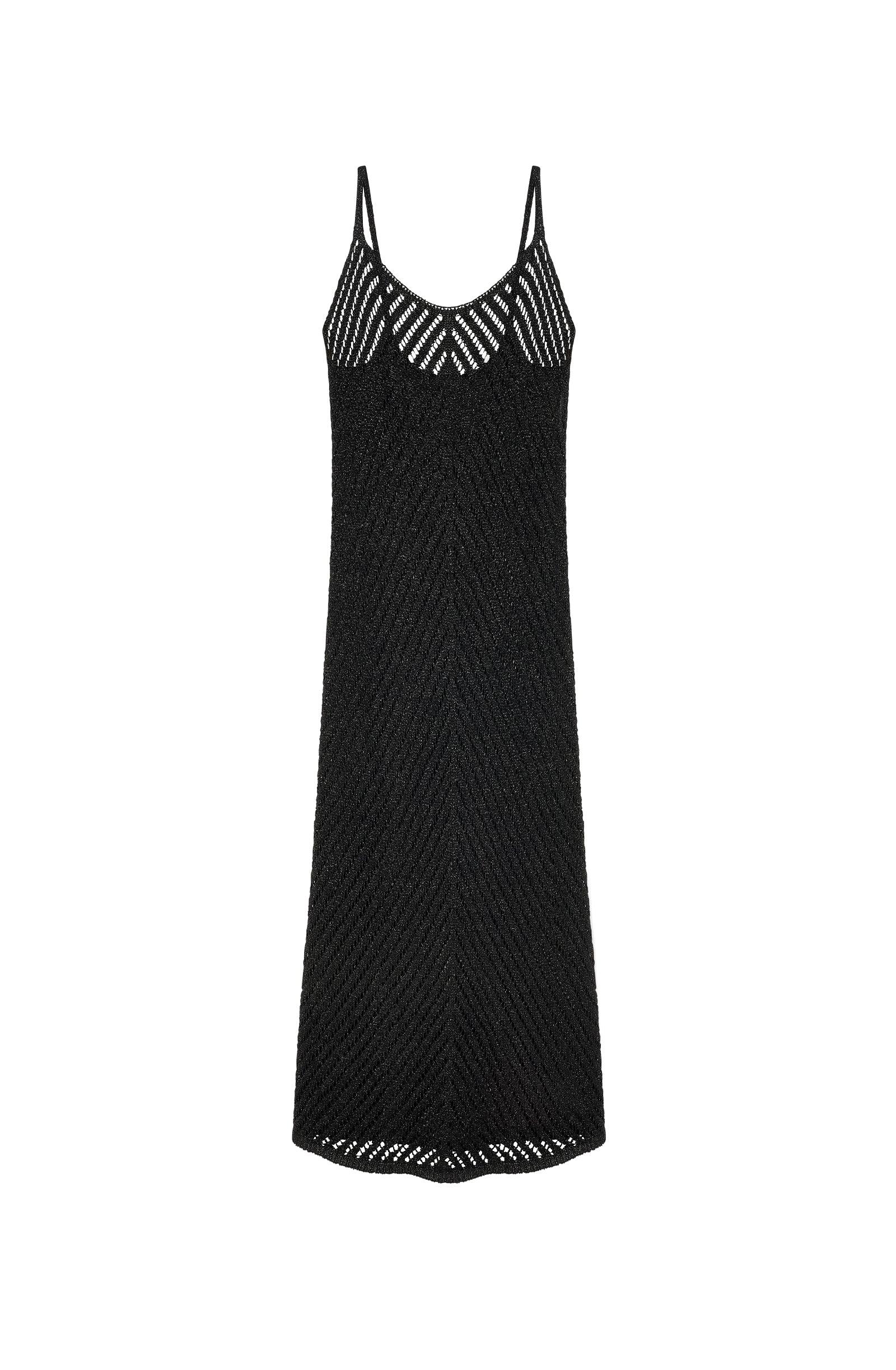 pain-de-sucre-romy-robe-de-plage-tricot-e-noire-fendue-bretelles image 8