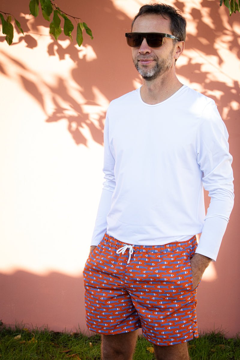 les-ultraviolettes-james-poissons-short-de-bain-homme-anti-uv-upf50-en-polyester image 2