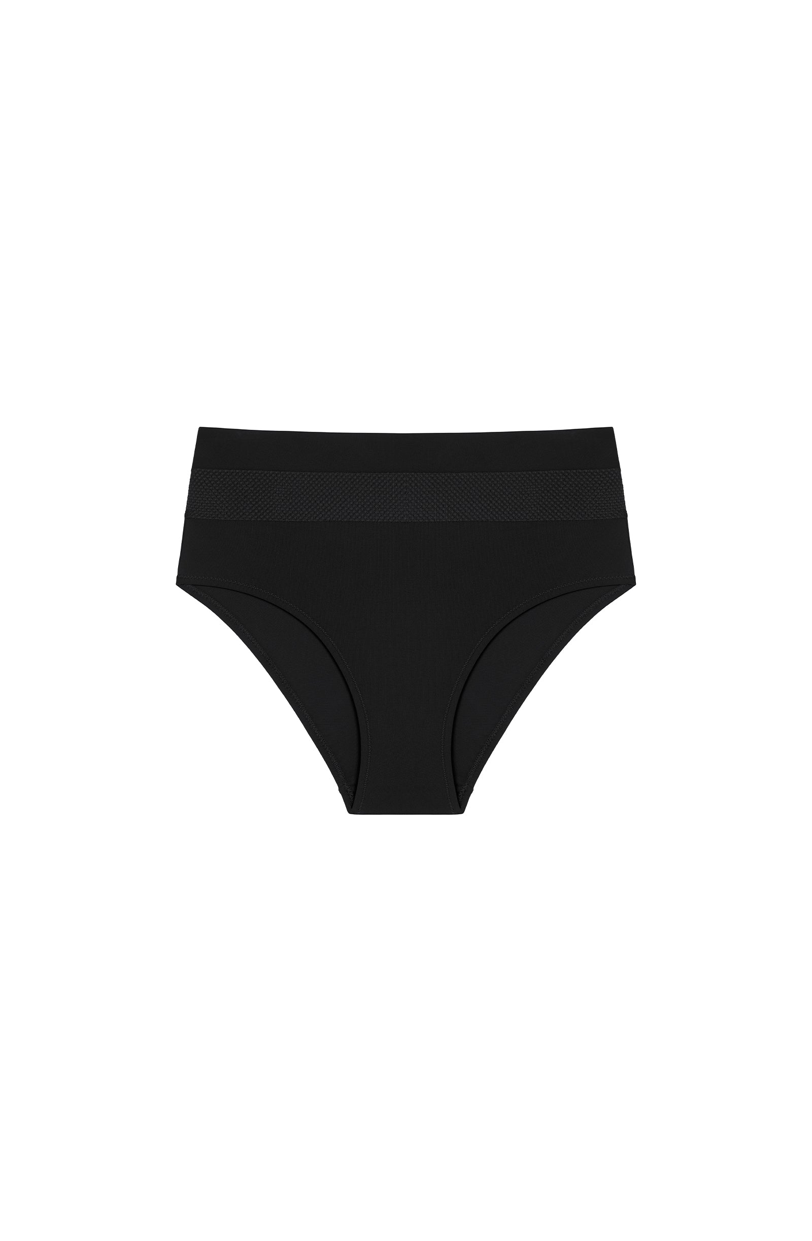 pain-de-sucre-celyna-bas-de-maillot-taille-haute-en-mati-re-bonded-r-sille-noir image 8