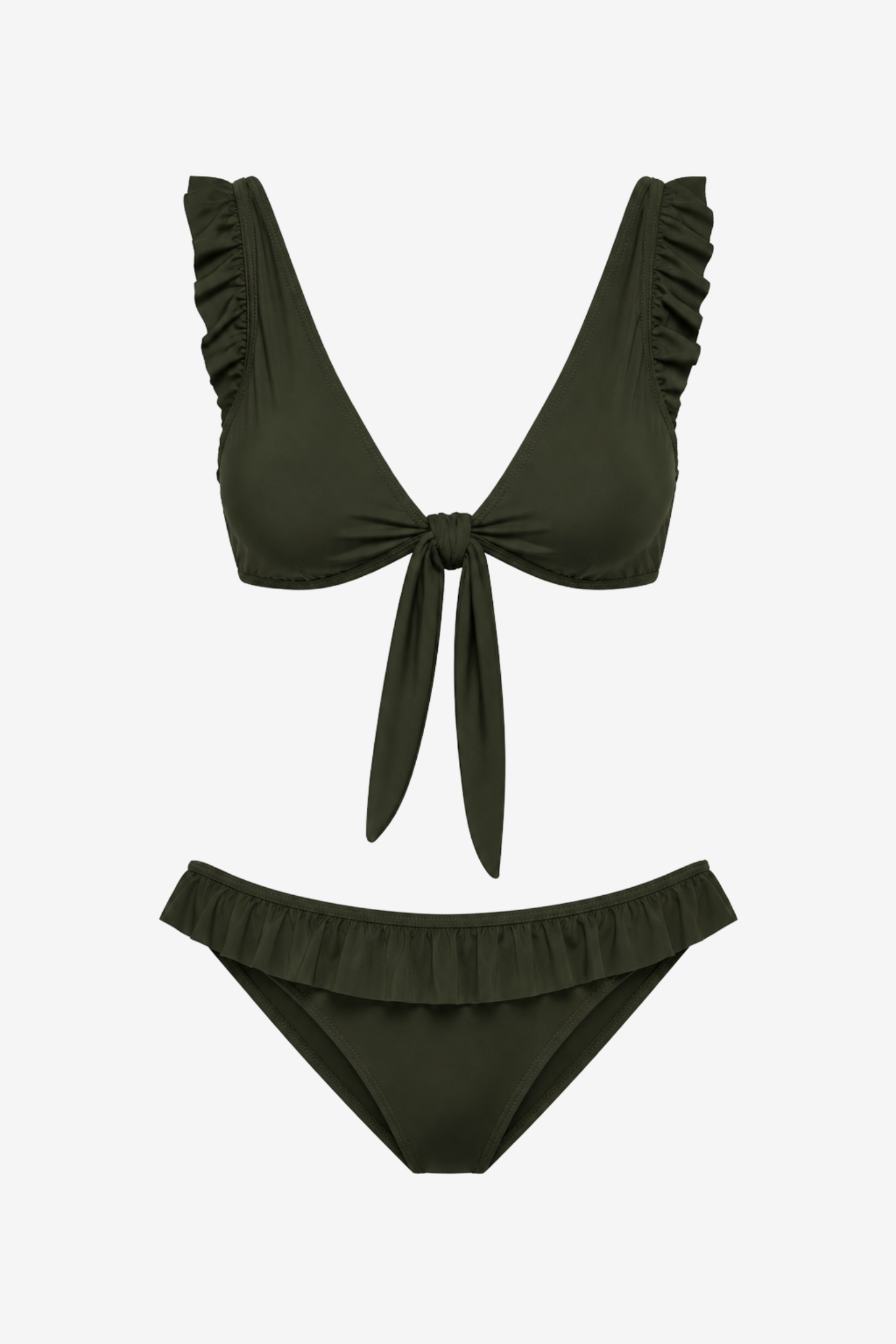 luz-collections-haut-de-bikini-melissandre-d-collet-volants-vert-sapin-upf-50 image 3