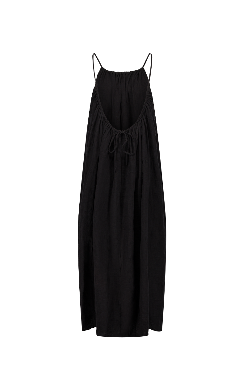 anja-paris-la-robe-noir-gaze-de-coton image 2