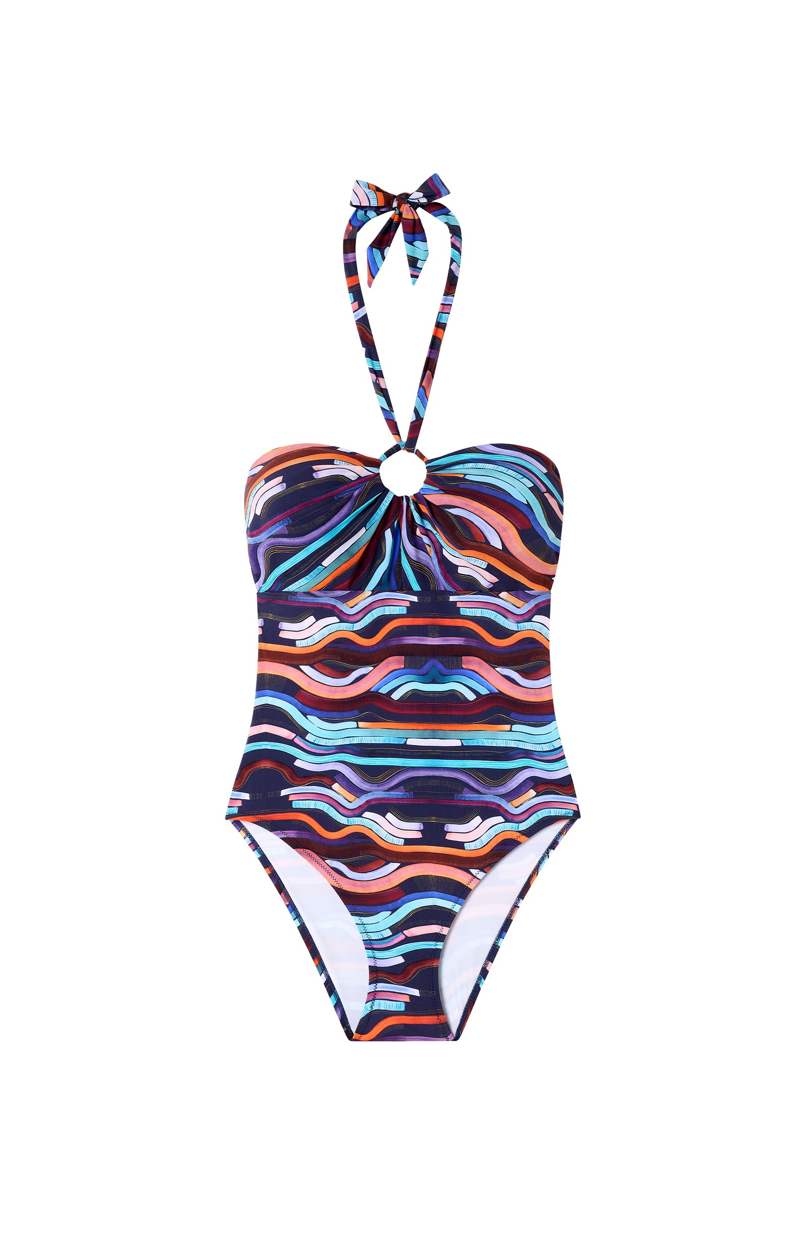 pain-de-sucre-bana-maillot-de-bain-une-pi-ce-bandeau-bustier-imprim-n-on image 6