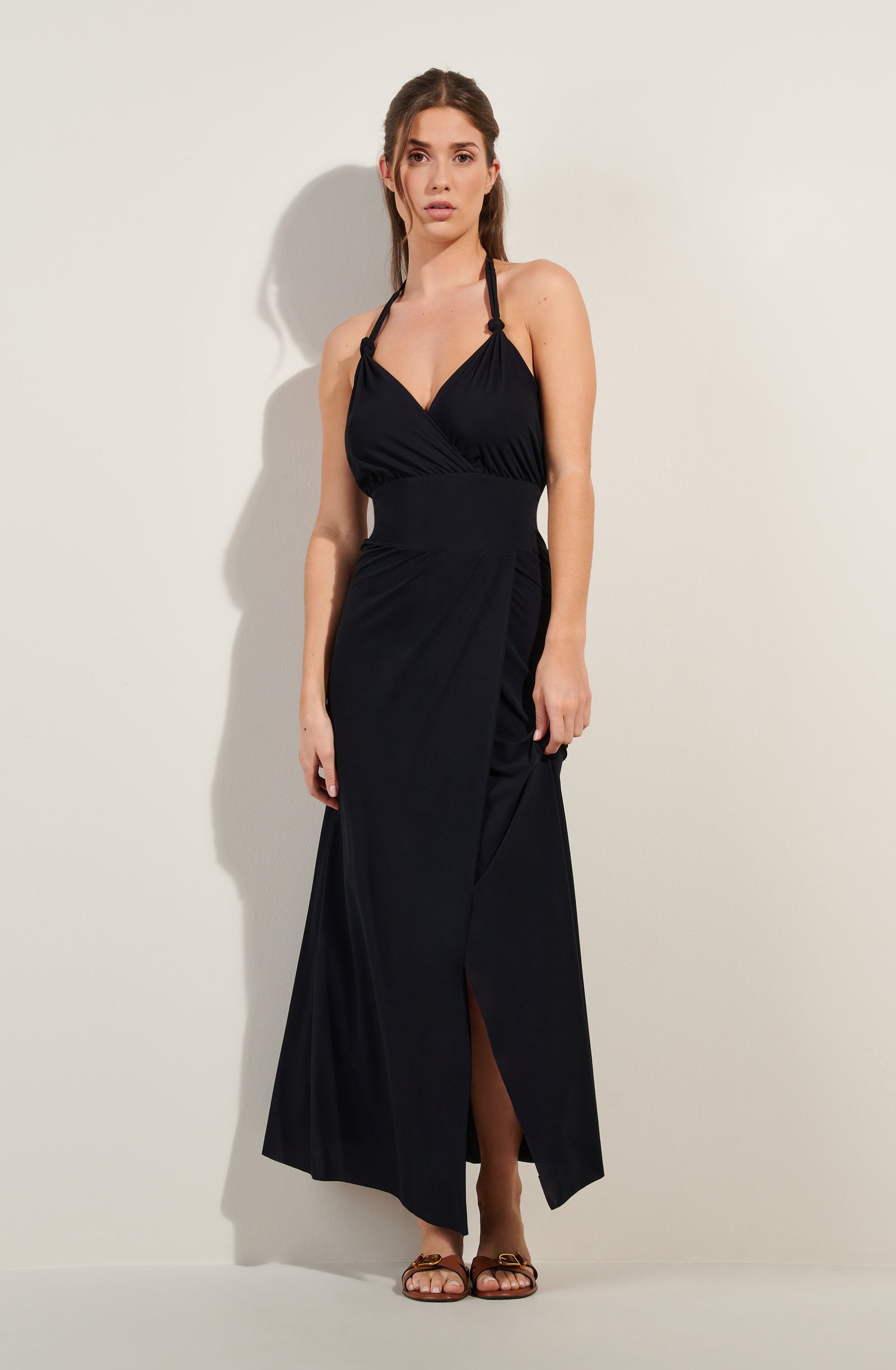 pain-de-sucre-rona-robe-portefeuille-dos-nu-noir image 3