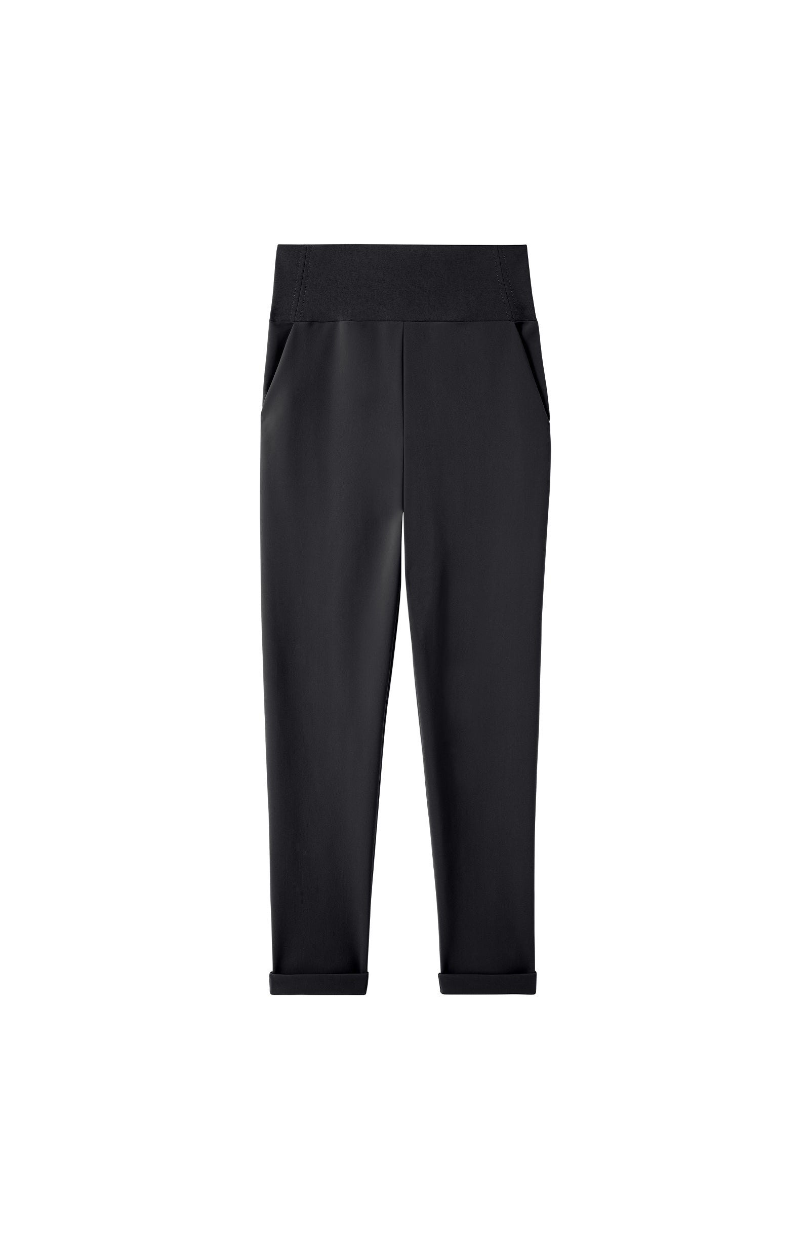 pain-de-sucre-jazzi-pantalon-slim-taille-haute-noir-en-tissu-bonded image 4