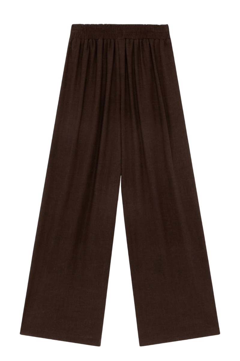 anja-paris-le-palazzo-pantalon-fluide-vas-chocolat image 3