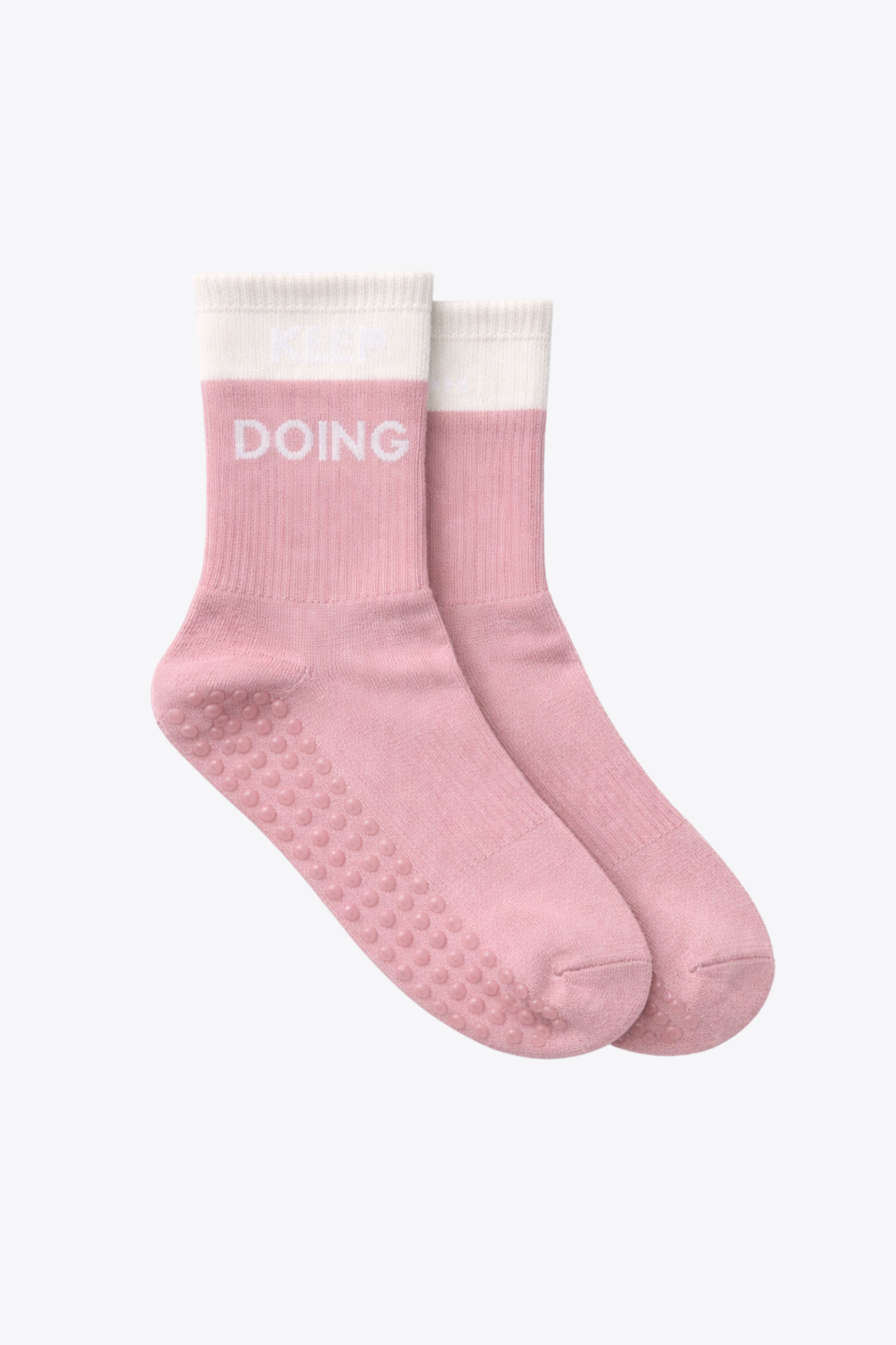 luz-collections-chaussettes-roses-jaunes-chaussettes-de-sport-anti-d-rapantes image 1