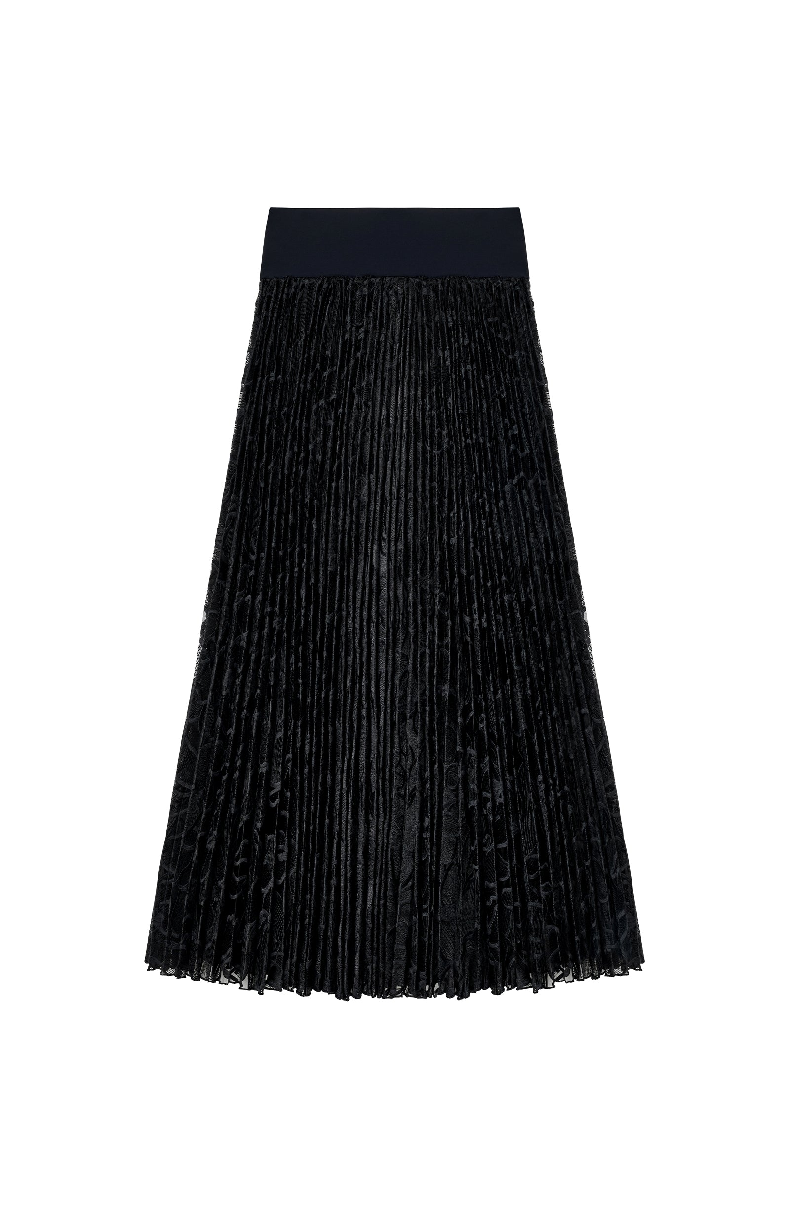 pain-de-sucre-joee-jupe-longue-plissee-voile-organza-brode-noir image 7