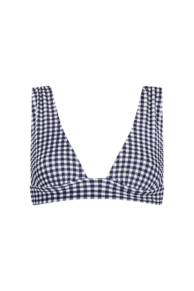 anja-paris-l-ensorcelant-vichy-marine-haut-de-maillot-de-bain-forme-foulard image 2