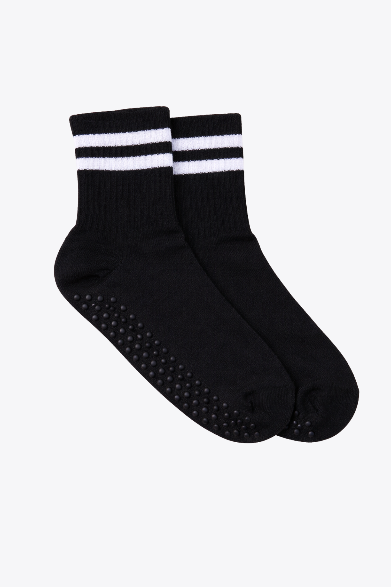 luz-collections-chaussettes-hautes-noires-anti-d-rapantes-ray-es image 1
