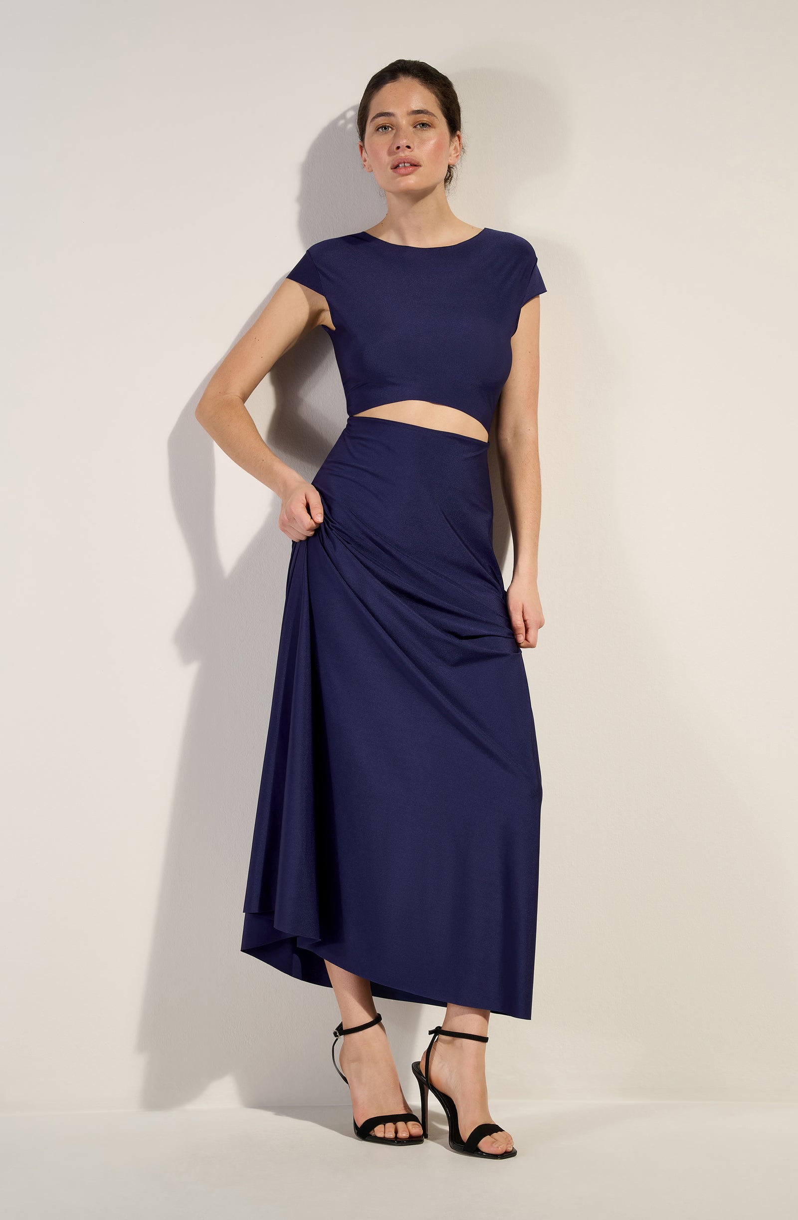 pain-de-sucre-lil-robe-longue-fluide-multi-positions-navy image 1