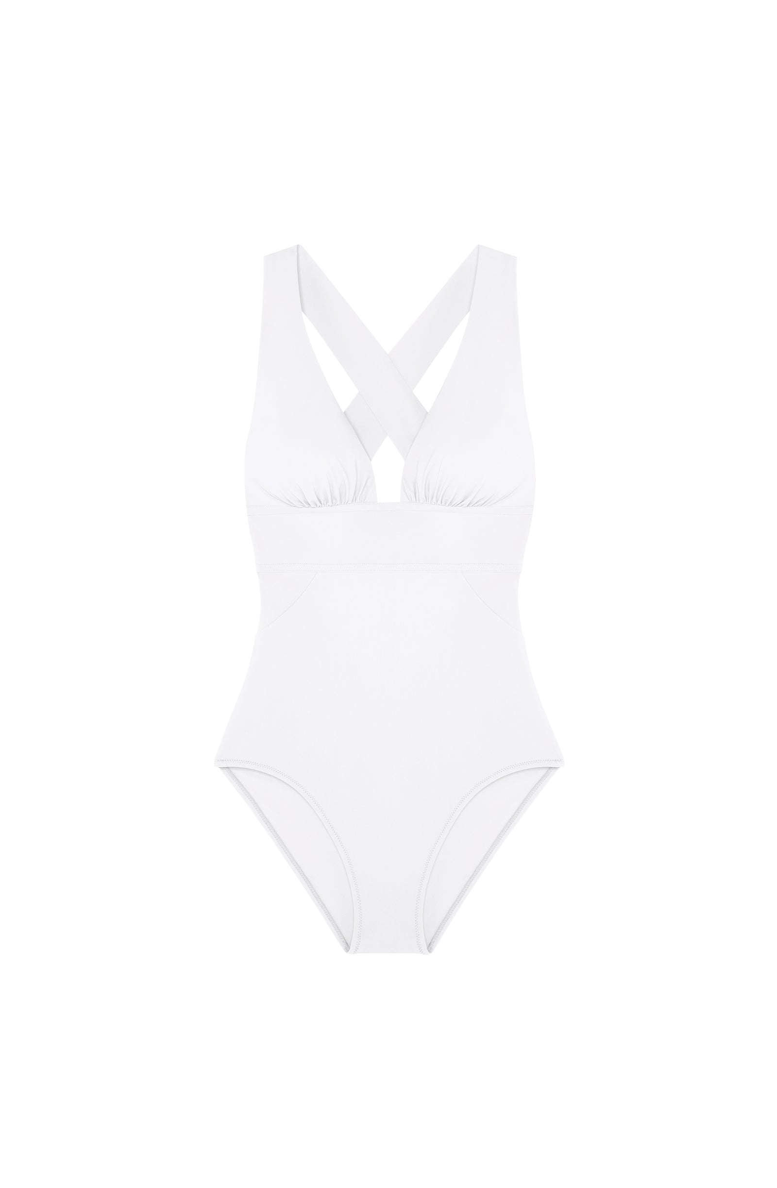 pain-de-sucre-capri-maillot-de-bain-une-pi-ce-nageur-blanc-bonded-d-collet-profo image 8