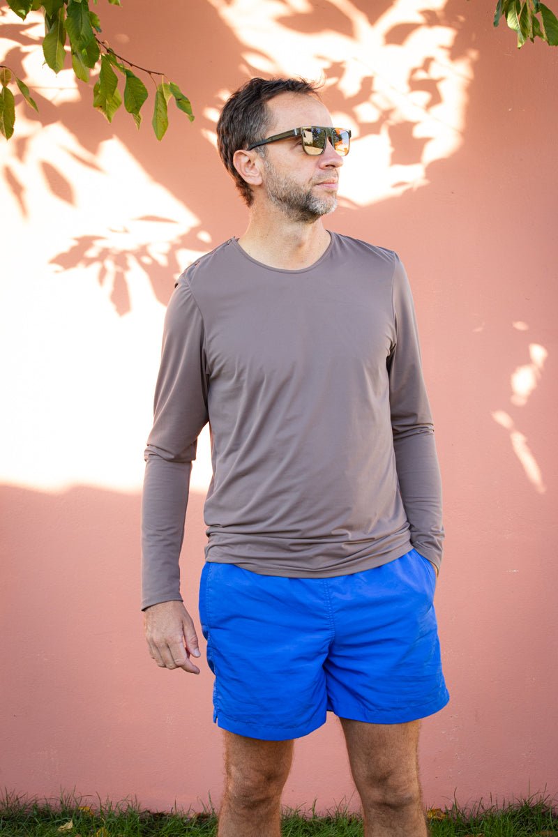 les-ultraviolettes-marlon-t-shirt-anti-uv-manches-longues-homme-chocolat image 1