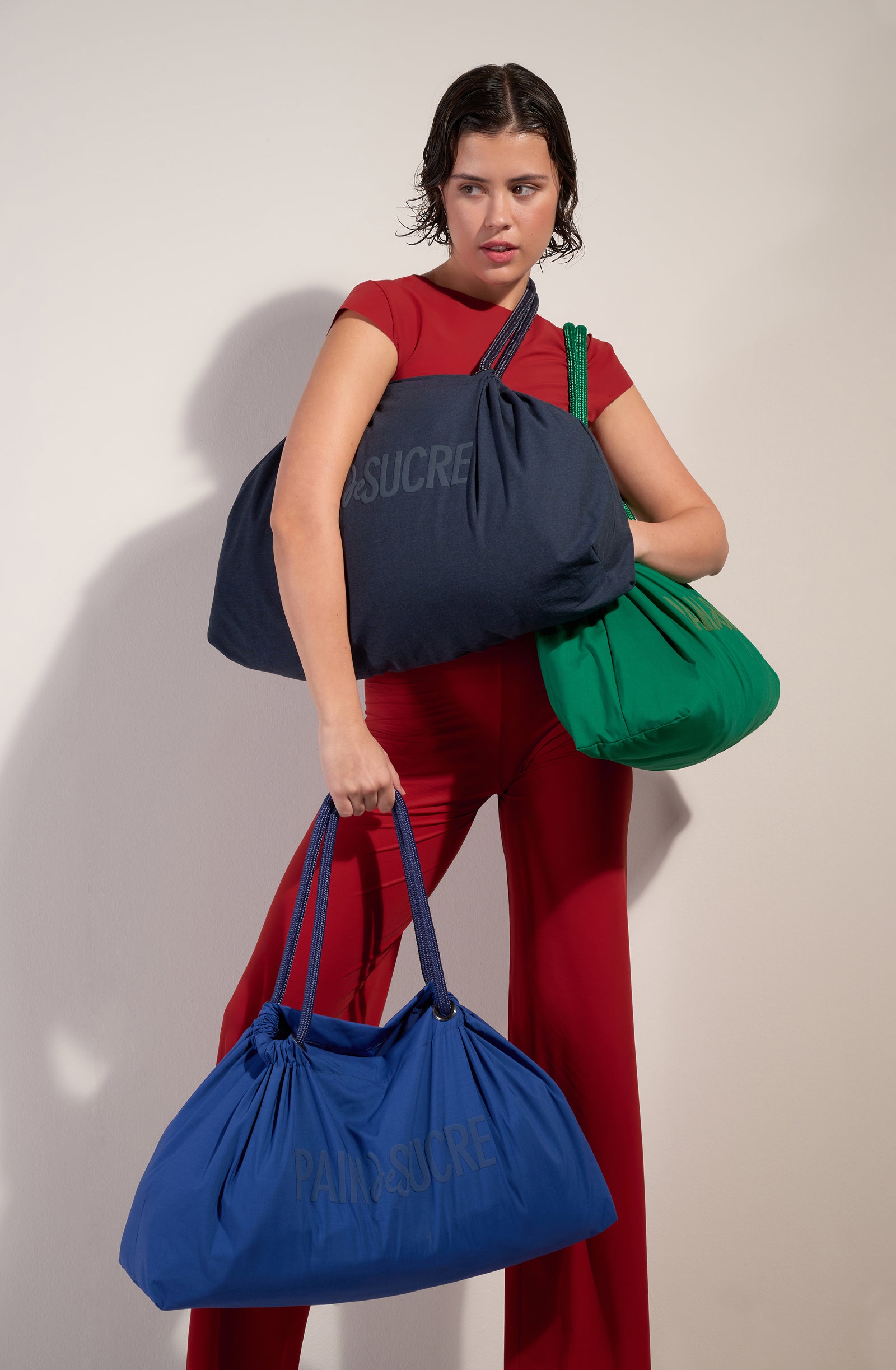 pain-de-sucre-baggy-sac-de-plage-cabas-en-coton-teint-bleu-anses-corde-70-x-37-x image 4