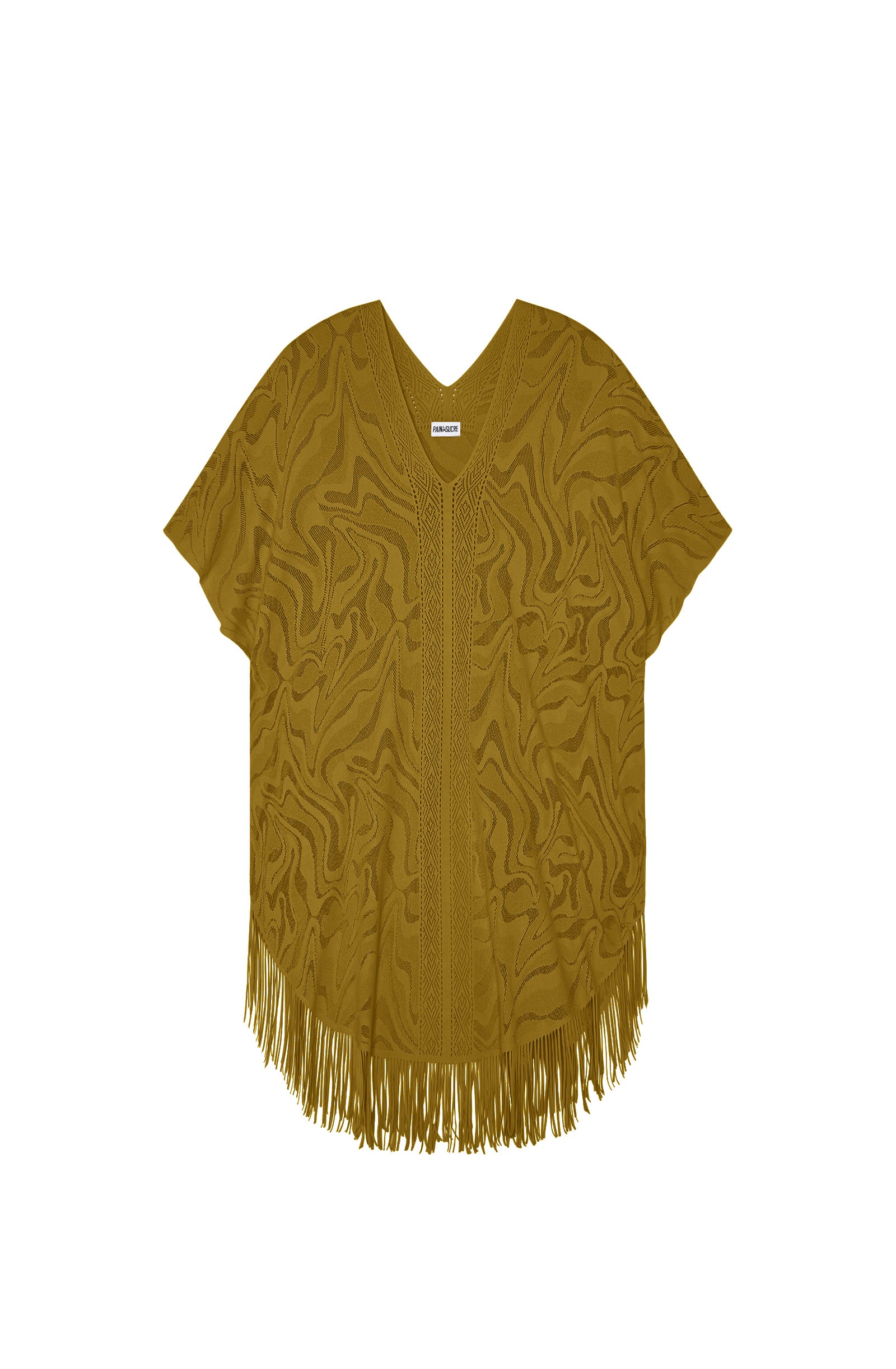 pain-de-sucre-pery-bronze-tunique-poncho-dentelle-franges image 6