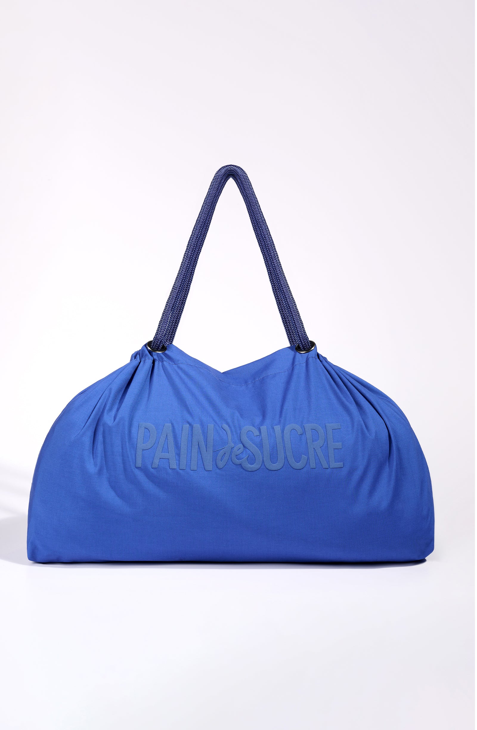 pain-de-sucre-baggy-sac-de-plage-cabas-en-coton-teint-bleu-anses-corde-70-x-37-x image 7