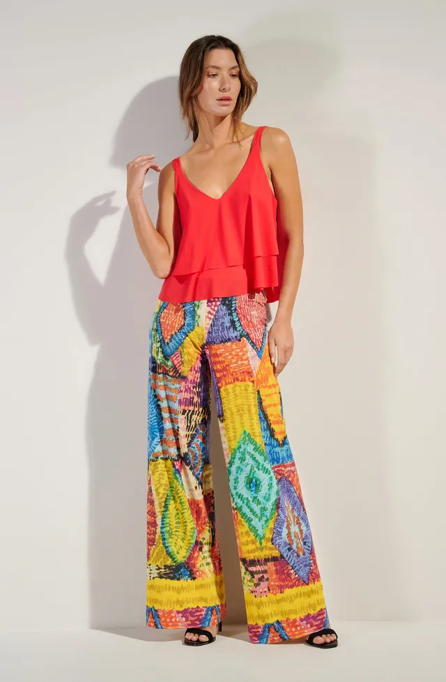pain-de-sucre-patie-pantalon-fluide-beachwear-imprim-holi image 1
