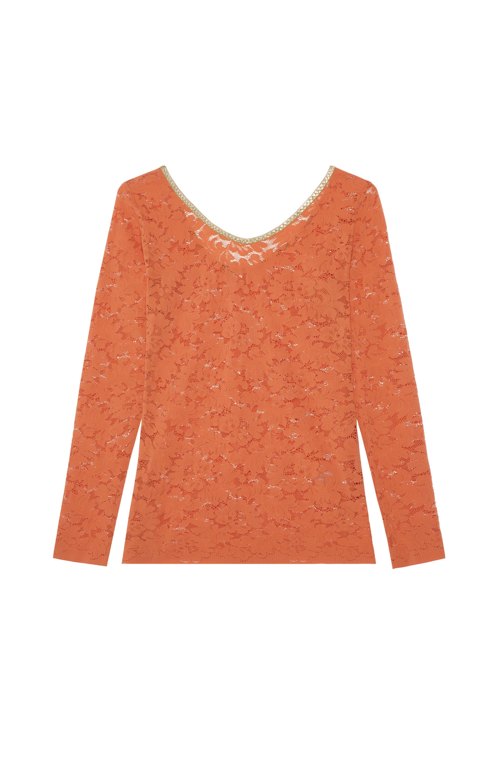 pain-de-sucre-aria-top-tricot-dentelle-paprika image 7