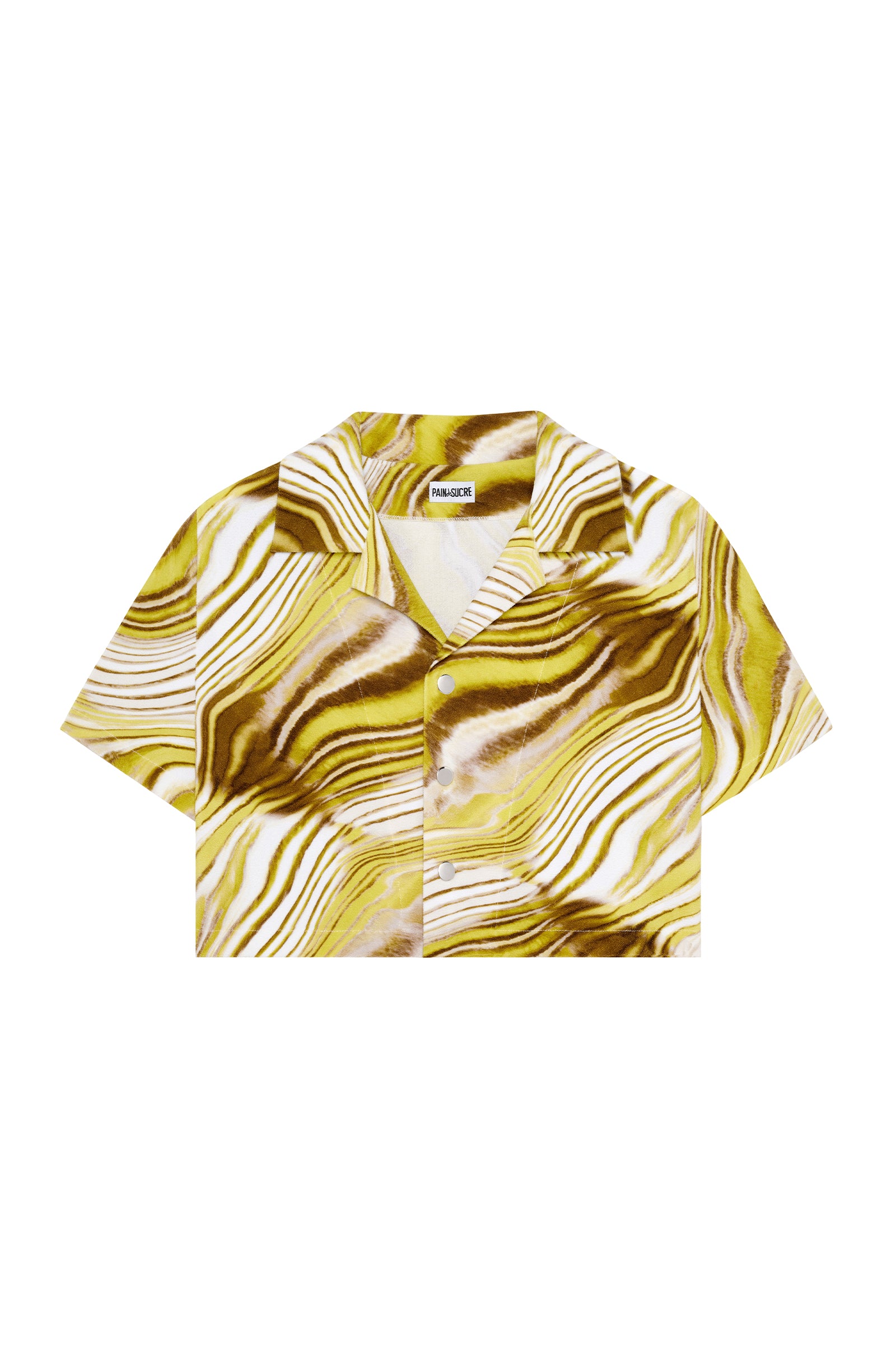 pain-de-sucre-chleo-chemise-ponge-imprim-matcha-boutons-argent-s image 7