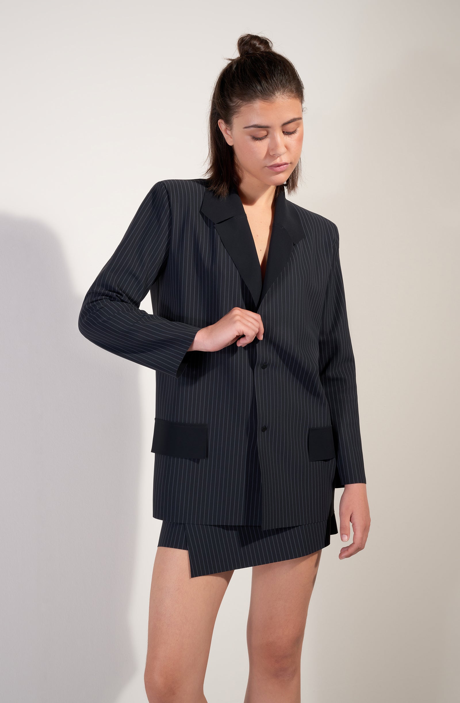 pain-de-sucre-blake-blazer-oversize-noir-ray image 3