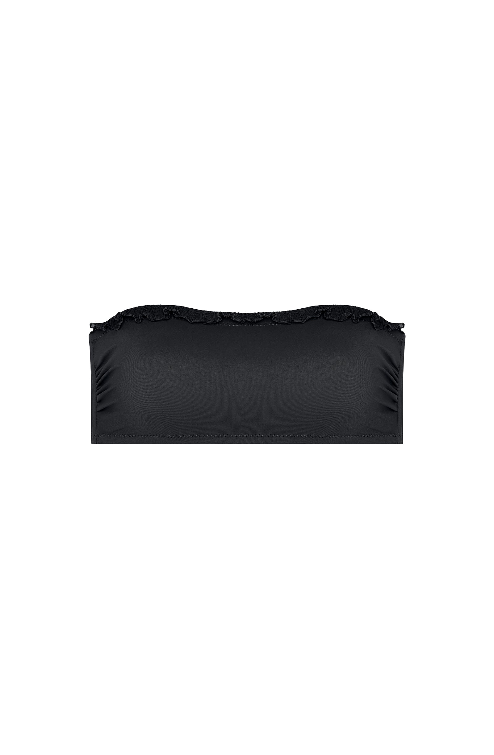 pain-de-sucre-valli-haut-de-maillot-bandeau-volant-en-voile-pliss-noir image 5