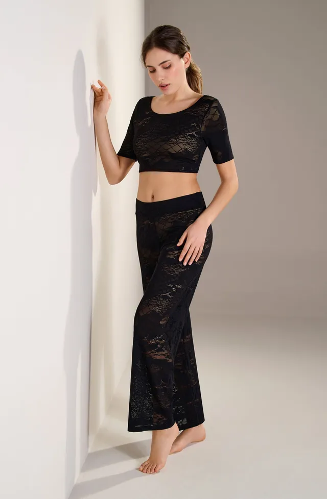 pain-de-sucre-tanji-crop-top-dentelle-fran-aise-anneau-noir image 1