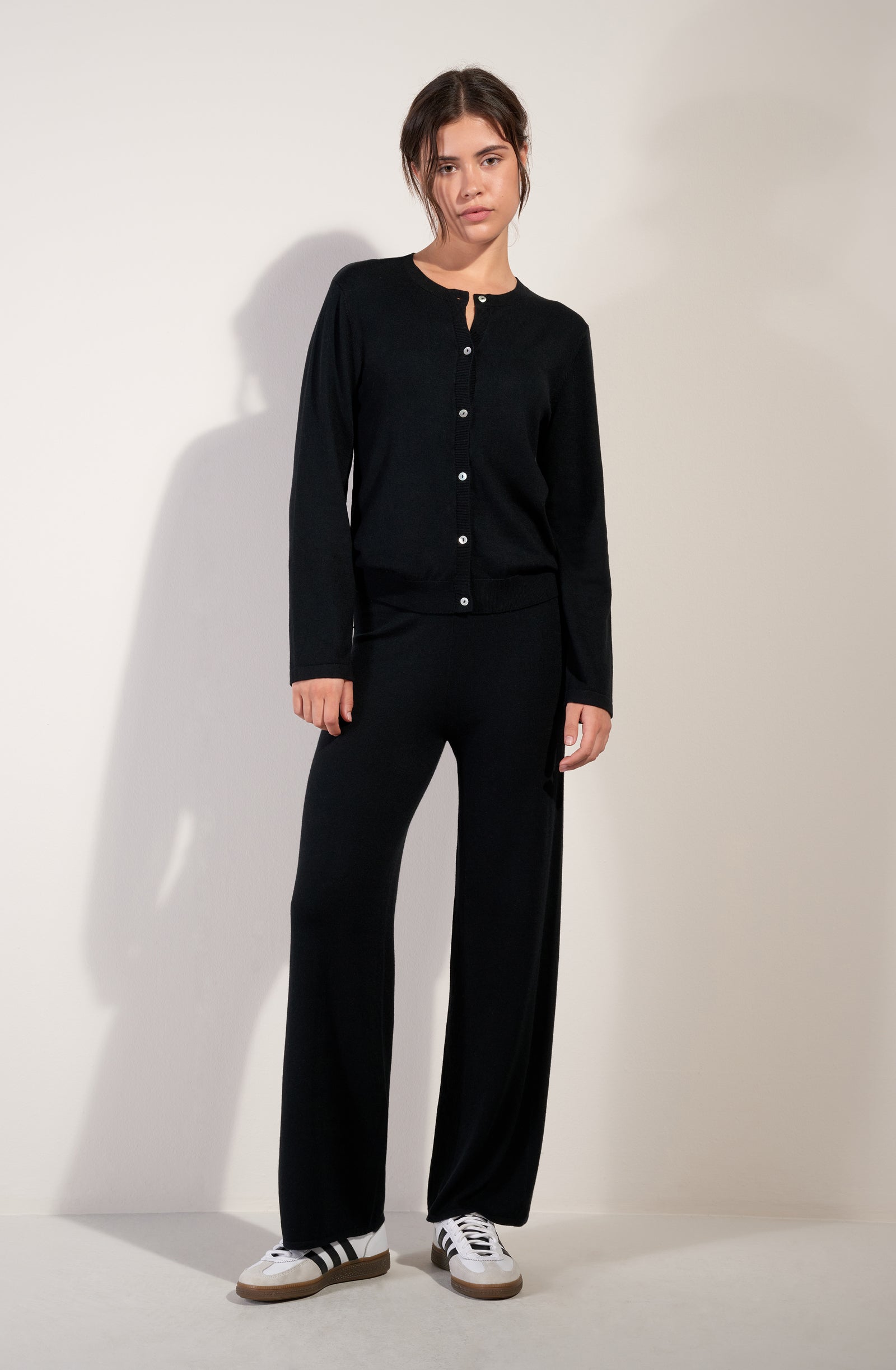 pain-de-sucre-giuli-gilet-manches-longues-boutons-argent-s-noir image 3