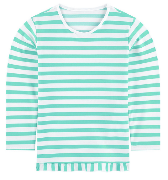 les-ultraviolettes-tee-shirt-anti-uv-manches-longues-upf50-confetti-rayure-menth image 2