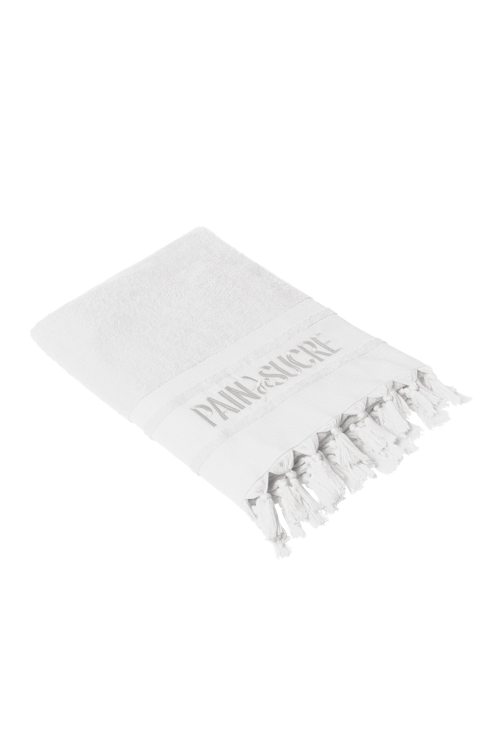 pain-de-sucre-zaina-blanc-fouta-ponge-brod-e-180-x-100-cm image 2