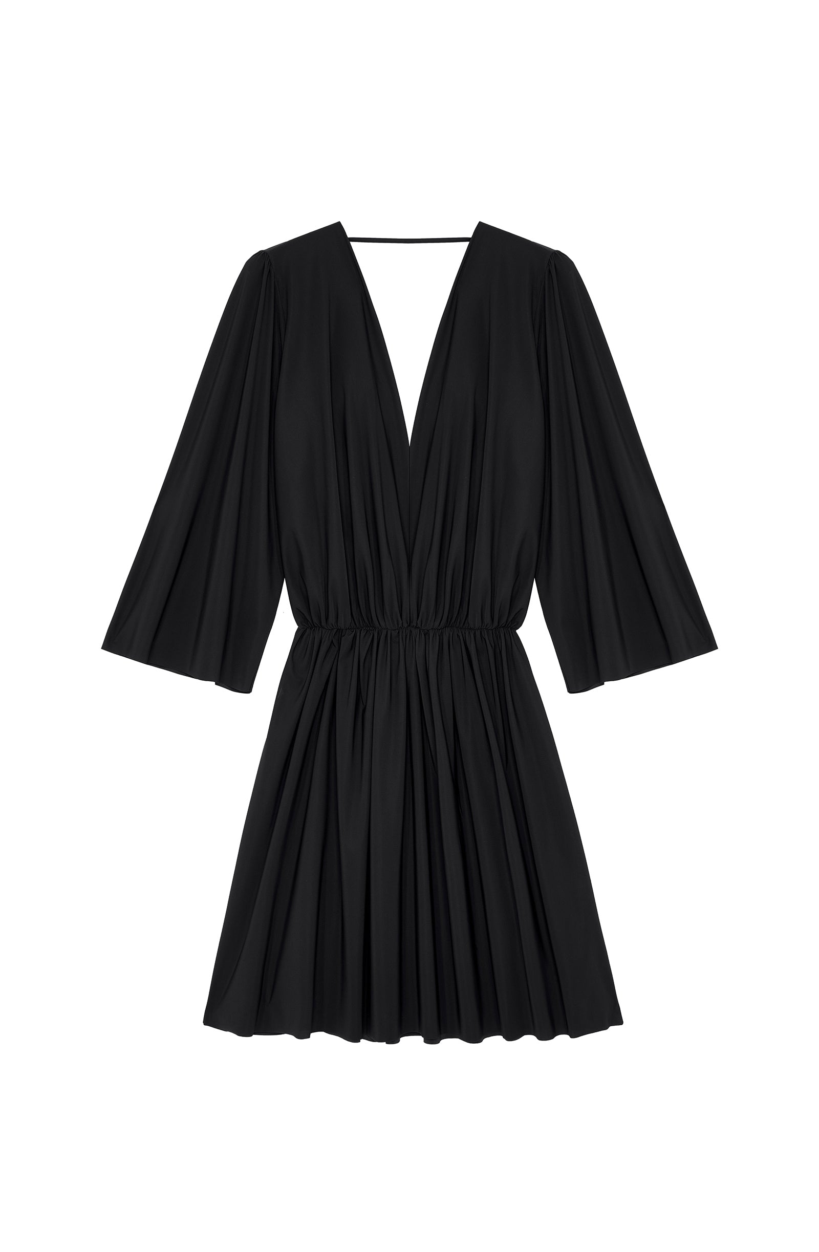 pain-de-sucre-sioni-robe-courte-vas-e-manches-amples-noir image 7