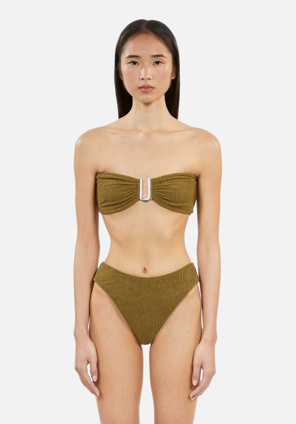 luz-collections-haut-de-maillot-de-bain-bandeau-coralie-kaki-textur-taille-uniqu image 2