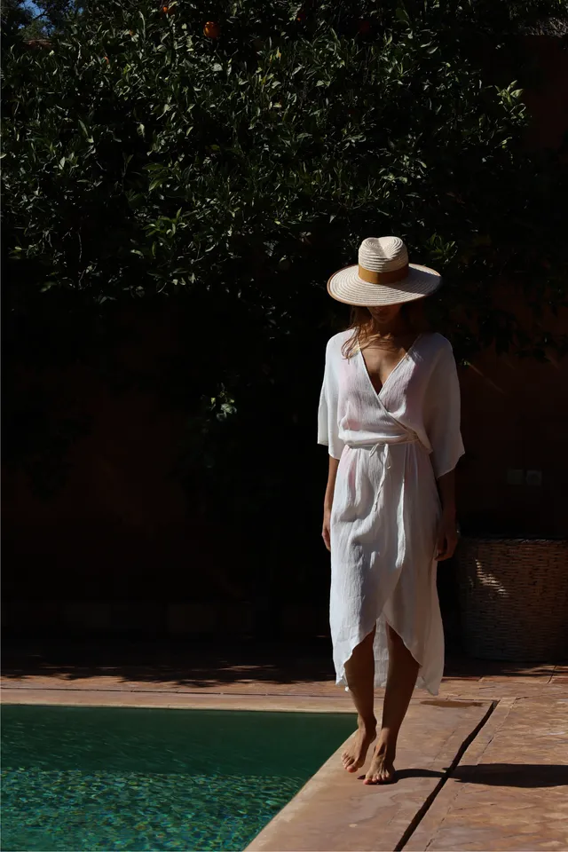 anja-paris-l-agr-able-blanc-robe-portefeuille-l-g-re-de-beachwear image 1