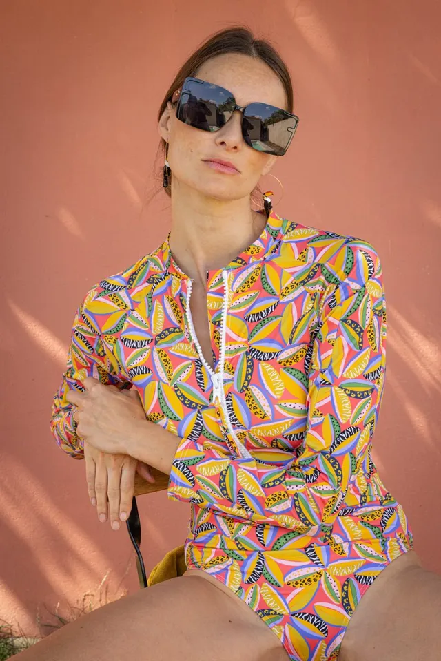 les-ultraviolettes-maillot-de-bain-une-pi-ce-manches-longues-milos-tropical-anti image 1