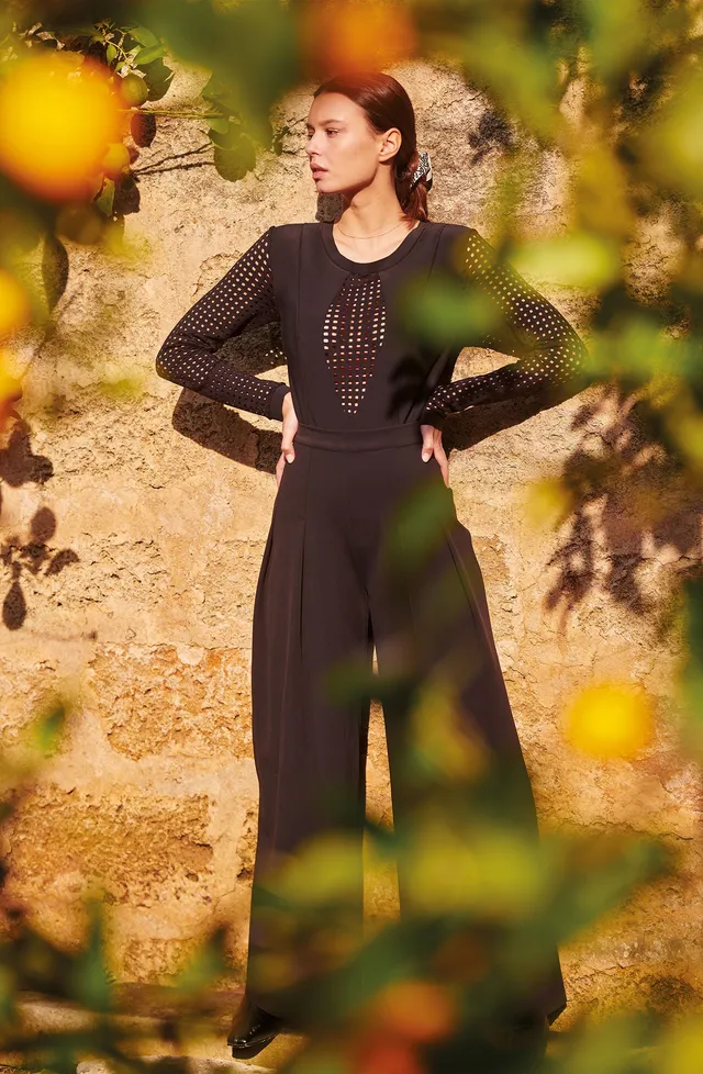 pain-de-sucre-pandora-pantalon-large-taille-haute-noir image 1