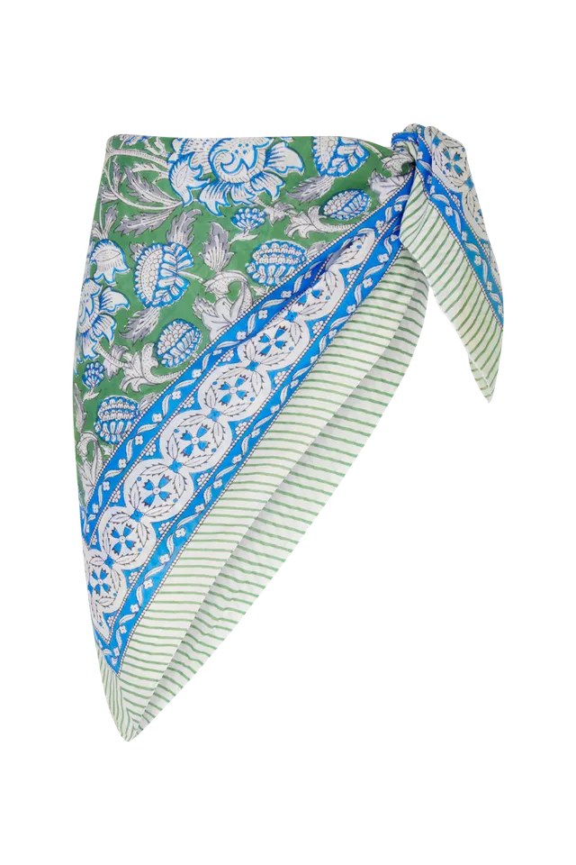 anja-paris-le-par-o-par-o-de-plage-imprim-bleu-royal-et-vert-180-x-115-cm image 1
