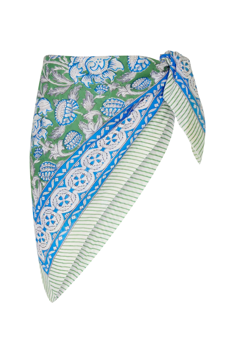 anja-paris-le-par-o-par-o-de-plage-imprim-bleu-royal-et-vert-180-x-115-cm image 1