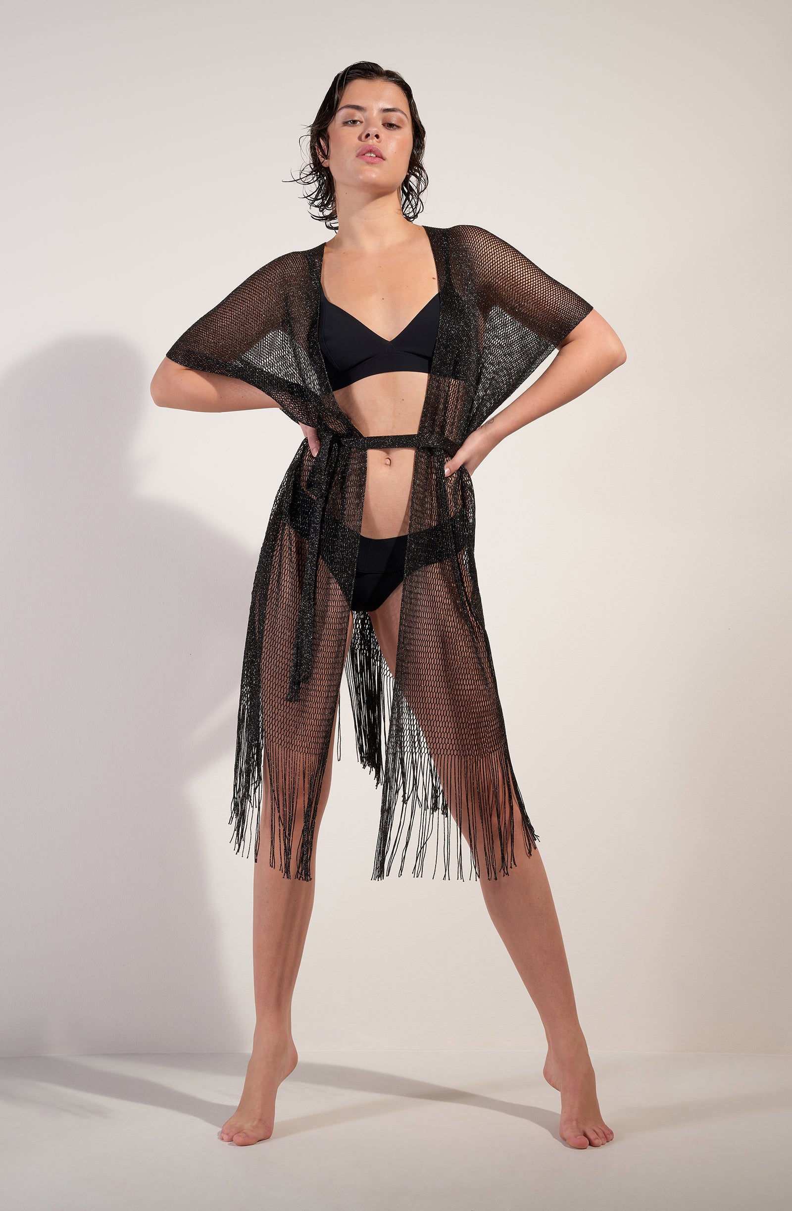 pain-de-sucre-vita-veste-kimono-franges-noir image 4