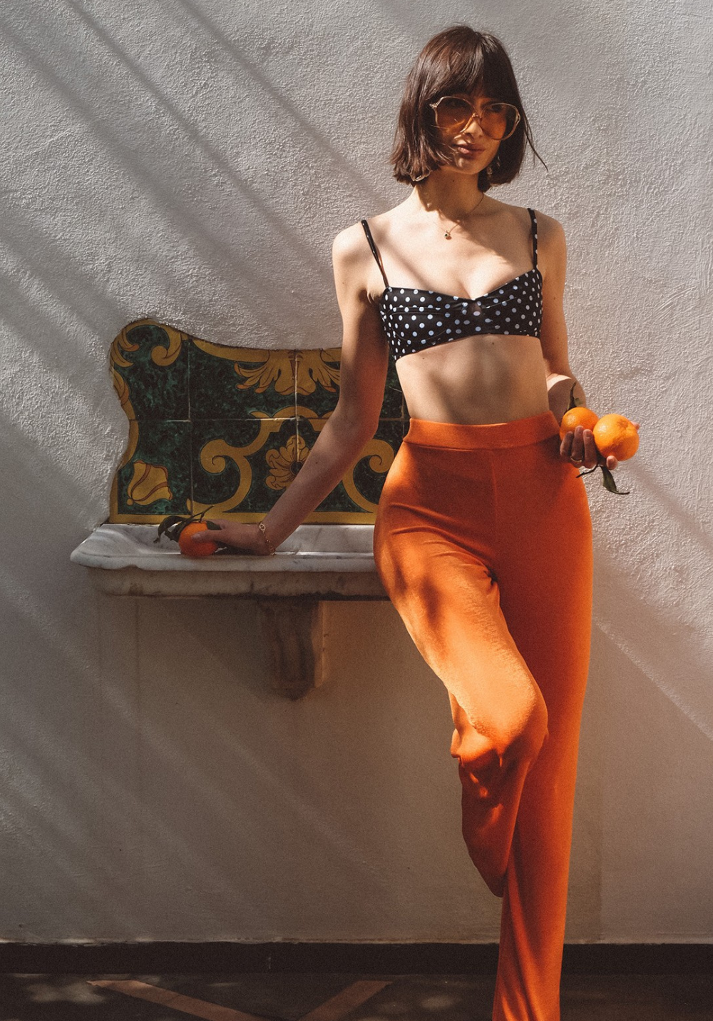 luz-collections-haut-amalfi-haut-de-maillot-balconnet-noir-pois-blanc-upf-50-eco image 4