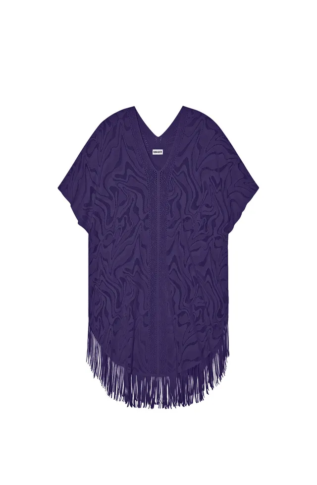 pain-de-sucre-pery-poncho-dentelle-purple image 1