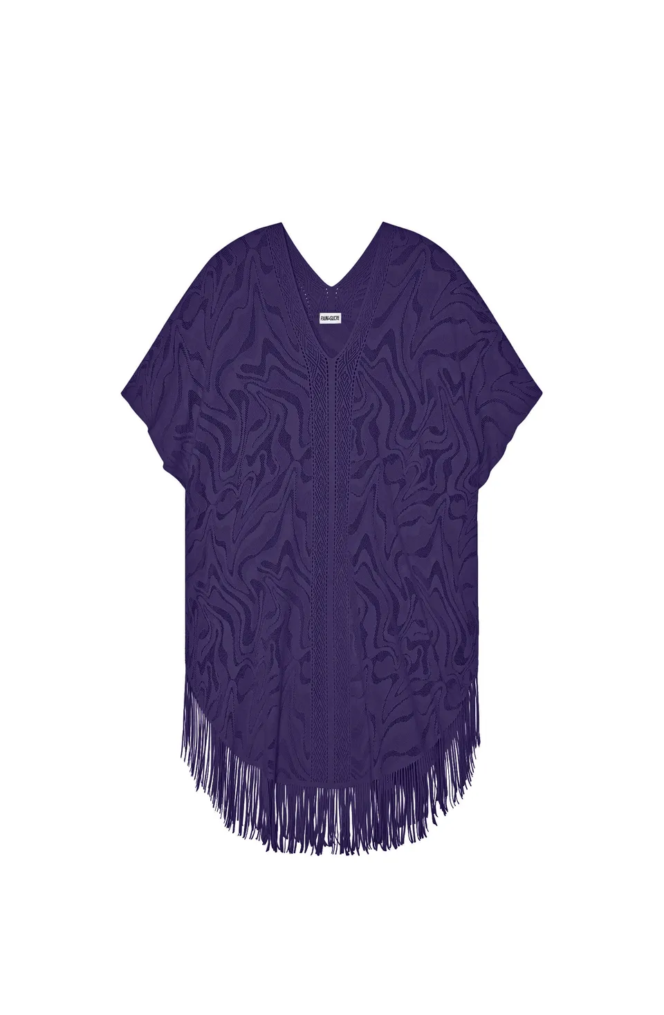 pain-de-sucre-pery-poncho-dentelle-purple image 1