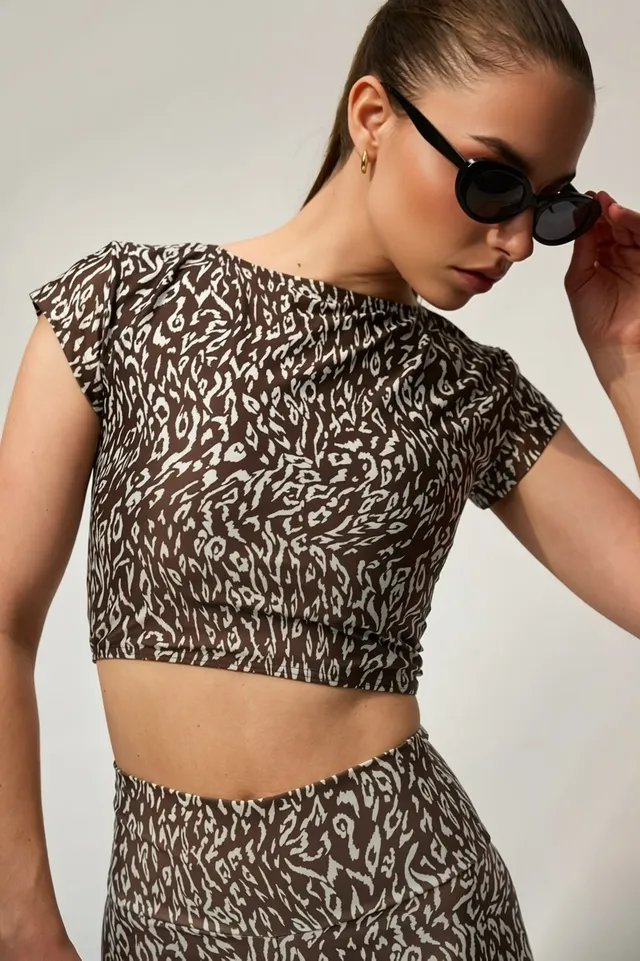 luz-collections-camille-crop-top-chakra-daim-chocolat-maintien-interm-diaire image 1