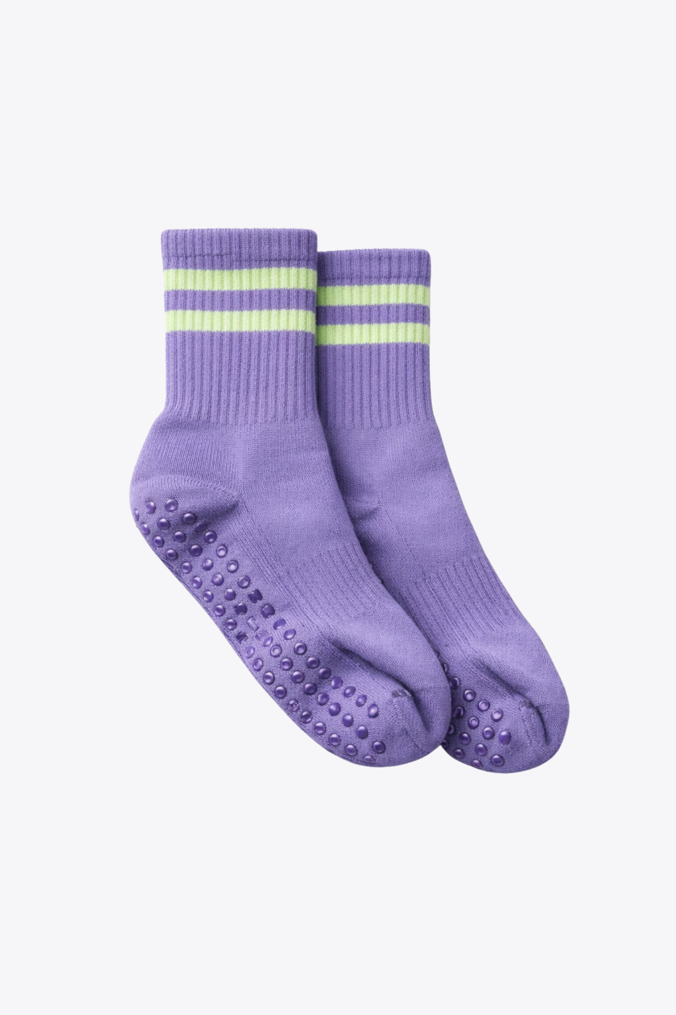 luz-collections-chaussettes-chaussettes-hautes-antid-rapantes-ray-es-violettes-e image 1