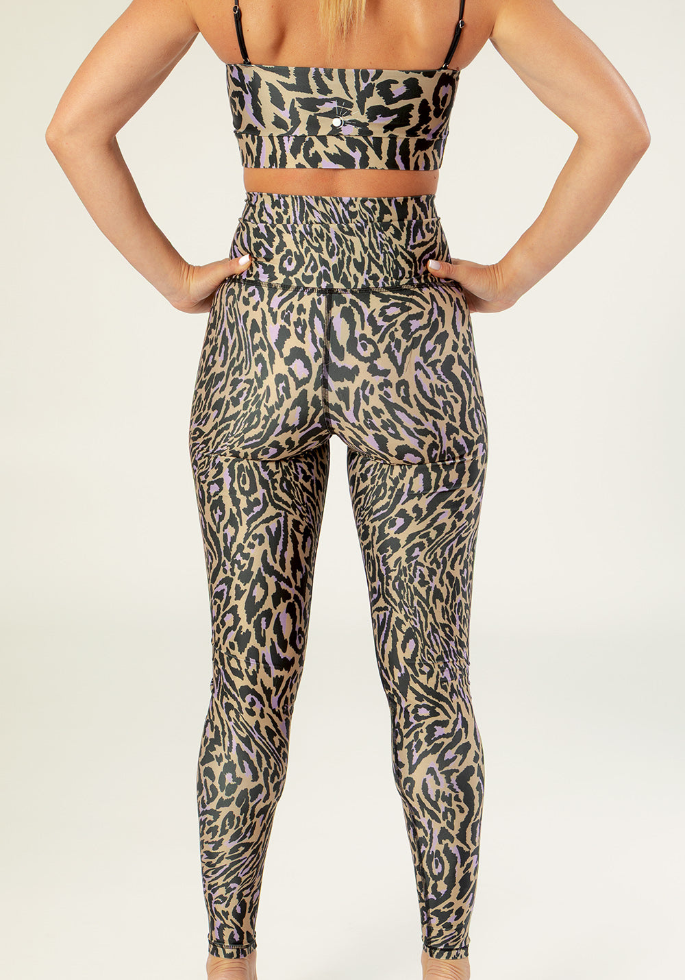 luz-collections-legging-fleur-chakra-beige-et-violet-taille-haute-recycl-econyl image 2