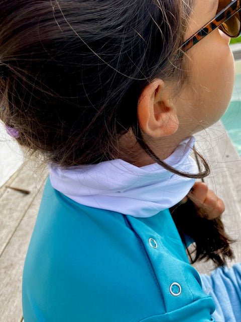 les-ultraviolettes-racou-tour-de-cou-anti-uv-upf50-enfant-blanc image 2