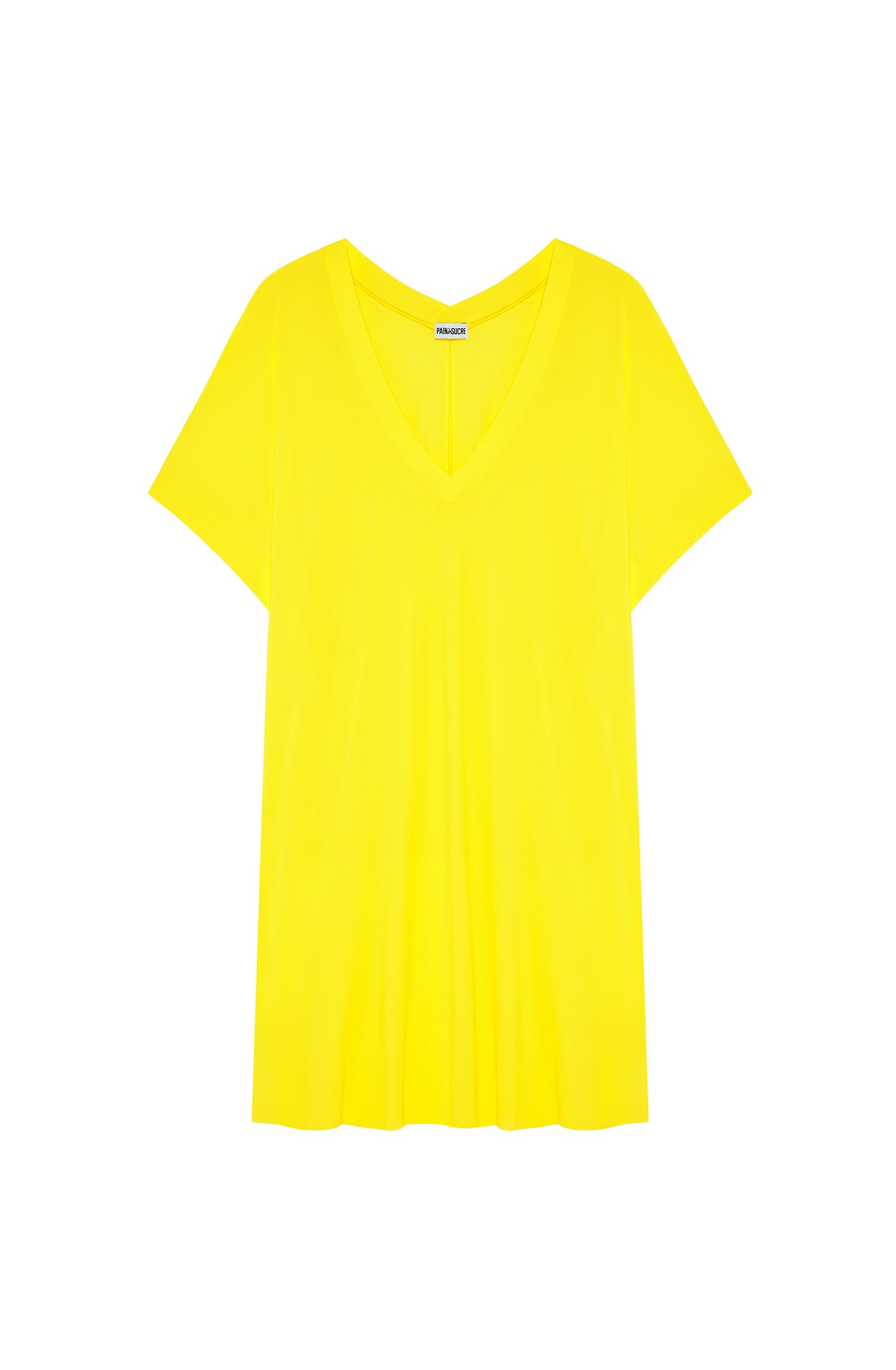 pain-de-sucre-pretty-tunique-ample-en-voile-lycra-l-ger-manches-3-4-coloris-citr image 5
