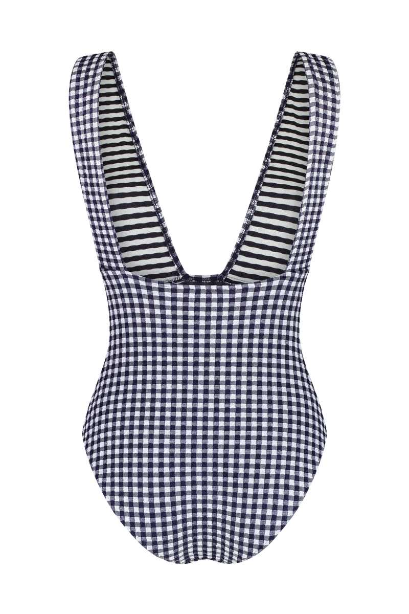 anja-paris-le-plongeant-maillot-de-bain-une-pi-ce-vichy-marine image 3